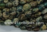CIJ10 15.5 inches 6*8mm oval impression jasper beads wholesale