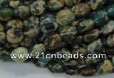 CIJ10 15.5 inches 6*8mm oval impression jasper beads wholesale