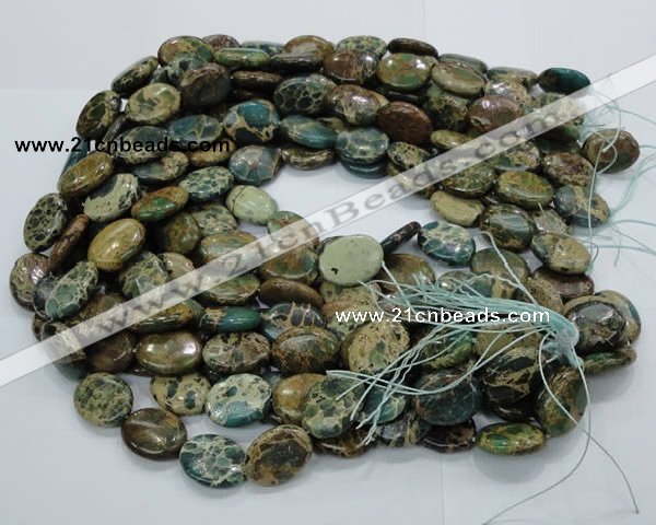 CIJ14 15.5 inches 18*25mm oval impression jasper beads wholesale