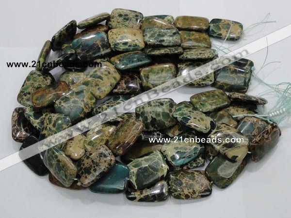 CIJ21 15.5 inches 22*30mm rectangle impression jasper beads wholesale