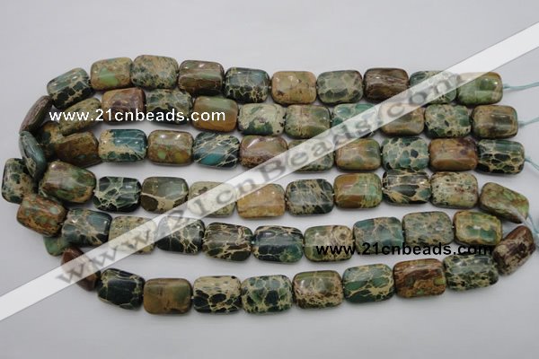 CIJ36 15.5 inches 13*18mm rectangle impression jasper beads wholesale