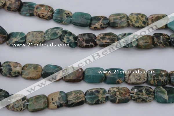 CIJ72 15.5 inches 12*16mm rectangle impression jasper beads wholesale