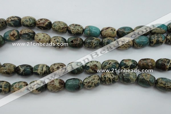 CIJ90 15.5 inches 10*14mm drum impression jasper beads wholesale