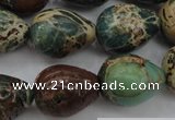 CIJ98 15.5 inches 15*20mm teardrop impression jasper beads wholesale