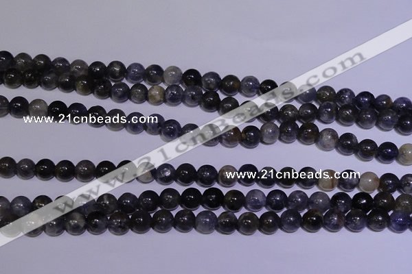 CIL01 15.5 inches 6mm round natural iolite gemstone beads