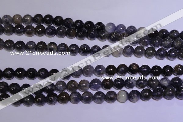 CIL02 15.5 inches 7mm round natural iolite gemstone beads