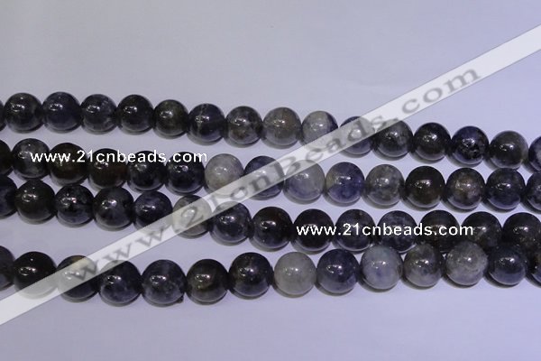 CIL05 15.5 inches 10mm round natural iolite gemstone beads