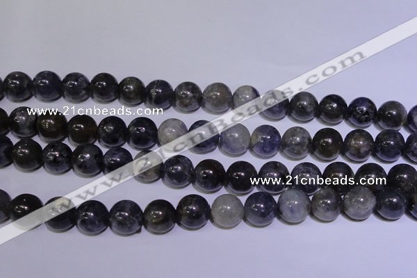 CIL08 15.5 inches 11mm round natural iolite gemstone beads