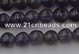 CIL100 15.5 inches 4mm round iolite gemstone beads wholesale