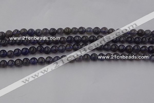 CIL100 15.5 inches 4mm round iolite gemstone beads wholesale