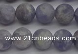 CIL110 15.5 inches 8mm round matte iolite gemstone beads