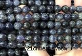 CIL141 15 inches 8mm round iolite gemstone beads