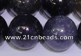 CIL28 15.5 inches 13mm round AA grade natural iolite gemstone beads