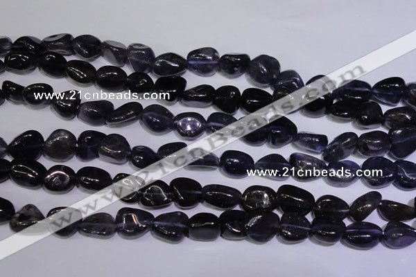 CIL46 15.5 inches 6*8mm – 8*11mm nuggets natural iolite gemstone beads