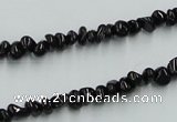 CJB31 16 inches 3*6mm chips natural jet gemstone beads wholesale