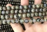 CJB317 15.5 inches 10mm round orange dendritic jade beads