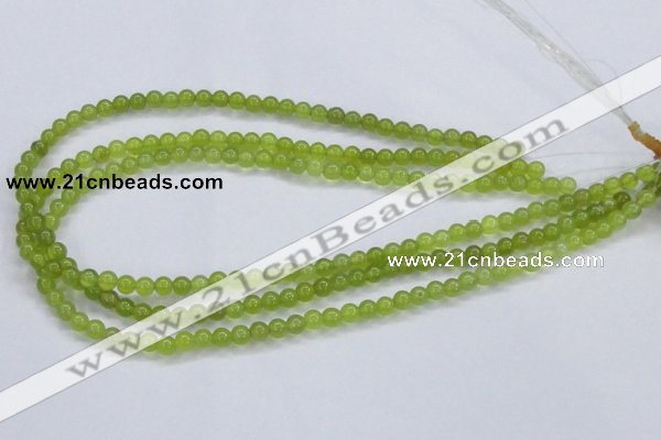 CKA01 15.5 inches 4mm round Korean jade gemstone beads