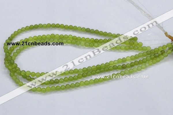 CKA02 15.5 inches 5mm round Korean jade gemstone beads