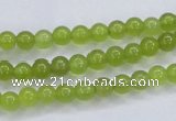 CKA03 15.5 inches 6mm round Korean jade gemstone beads