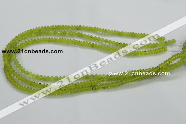 CKA10 15.5 inches 3*5mm rondelle Korean jade gemstone beads