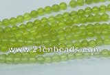 CKA101 15.5 inches 4mm round Korean jade gemstone beads