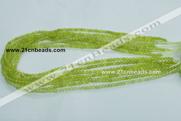 CKA101 15.5 inches 4mm round Korean jade gemstone beads