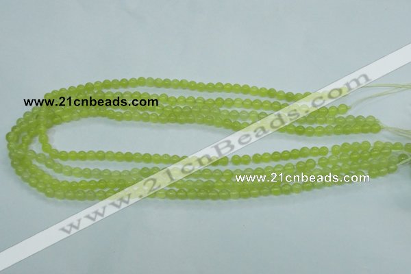 CKA102 15.5 inches 5mm round Korean jade gemstone beads