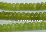 CKA104 15.5 inches 5*10mm rondelle Korean jade gemstone beads