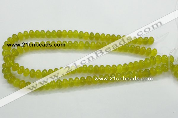 CKA11 15.5 inches 6*10mm rondelle Korean jade gemstone beads