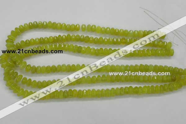 CKA12 15.5 inches 5*8mm rondelle Korean jade gemstone beads