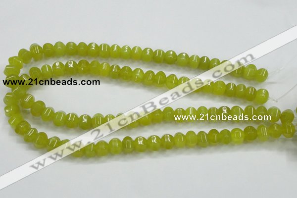 CKA14 15.5 inches 6*10mm rondelle Korean jade gemstone beads