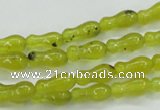 CKA18 15.5 inches 5*11mm bone Korean jade gemstone beads