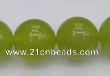 CKA209 15.5 inches 20mm round Korean jade gemstone beads