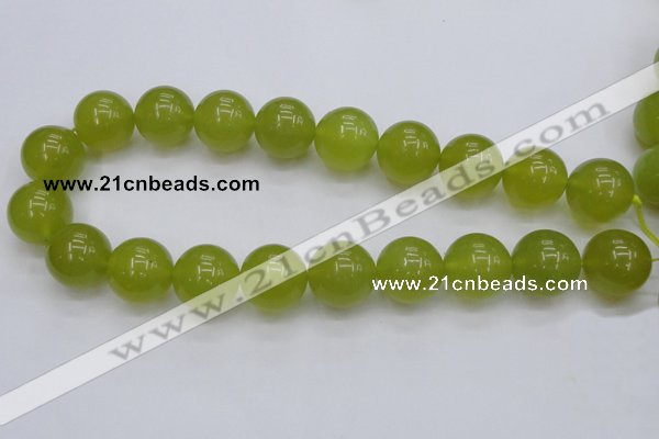 CKA209 15.5 inches 20mm round Korean jade gemstone beads