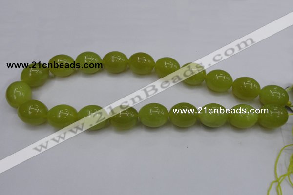 CKA210 15.5 inches 15*20mm egg-shaped Korean jade gemstone beads