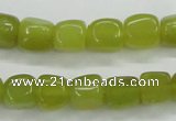 CKA23 15.5 inches 7*10mm nugget Korean jade gemstone beads