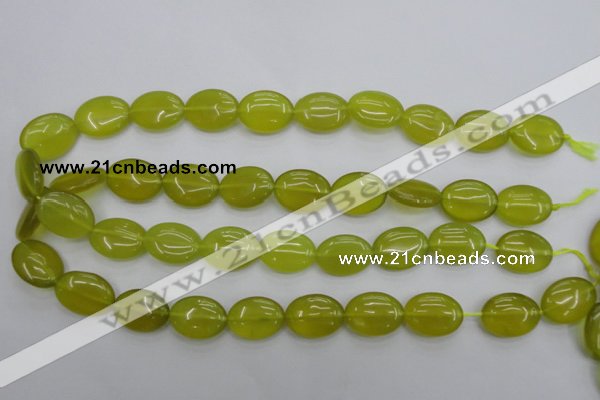 CKA247 15.5 inches 15*20mm oval Korean jade gemstone beads