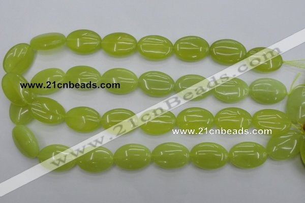 CKA250 15.5 inches 18*25mm oval Korean jade gemstone beads