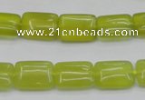 CKA260 15.5 inches 10*14mm rectangle Korean jade gemstone beads