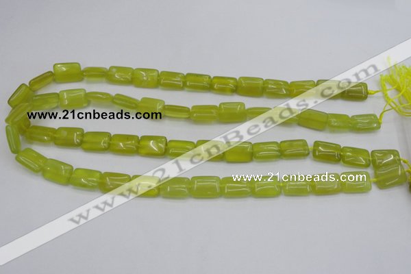 CKA260 15.5 inches 10*14mm rectangle Korean jade gemstone beads