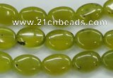 CKA32 15.5 inches 10*14mm oval Korean jade gemstone beads