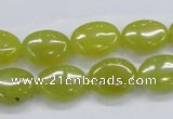 CKA33 15.5 inches 12*16mm oval Korean jade gemstone beads