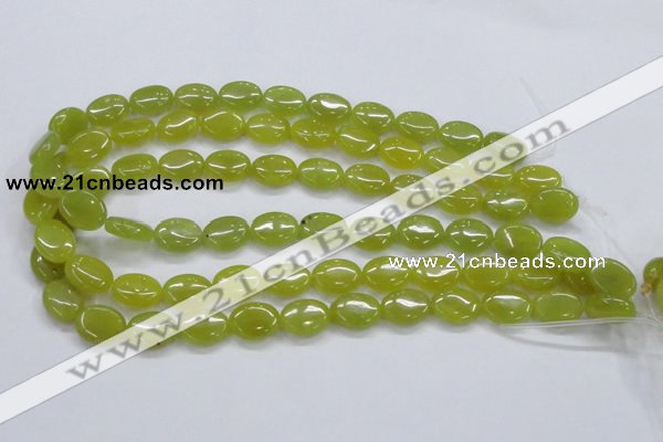 CKA33 15.5 inches 12*16mm oval Korean jade gemstone beads