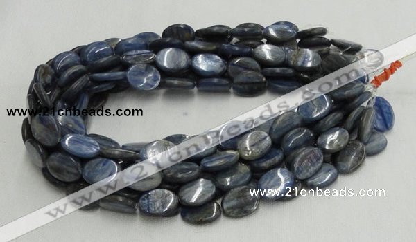 CKC08 16 inches 8*10mm flat oval natural kyanite beads wholesale