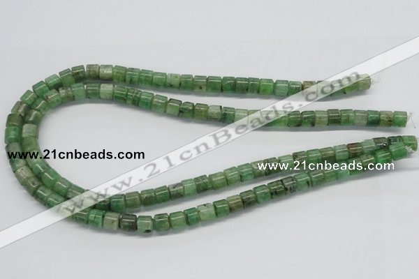 CKC104 16 inches 6*8mm column natural green kyanite beads wholesale