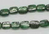 CKC106 16 inches 8*10mm rectangle natural green kyanite beads wholesale