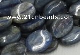 CKC11 16 inches 15*20mm flat oval natural kyanite beads wholesale