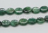 CKC110 16 inches 8*10mm oval natural green kyanite beads wholesale