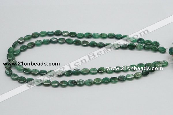 CKC110 16 inches 8*10mm oval natural green kyanite beads wholesale