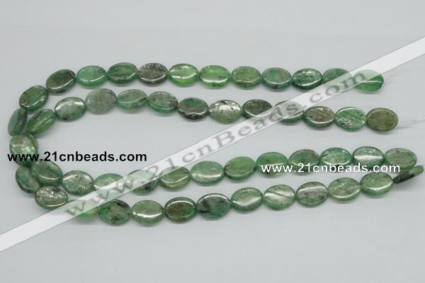 CKC113 16 inches 12*16mm oval natural green kyanite beads wholesale